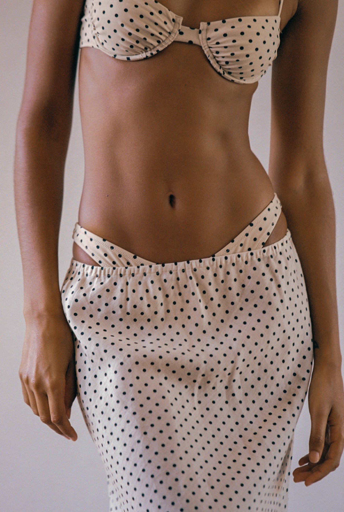 Equator Maxi Skirt - Blush Polka - Cooke Swim