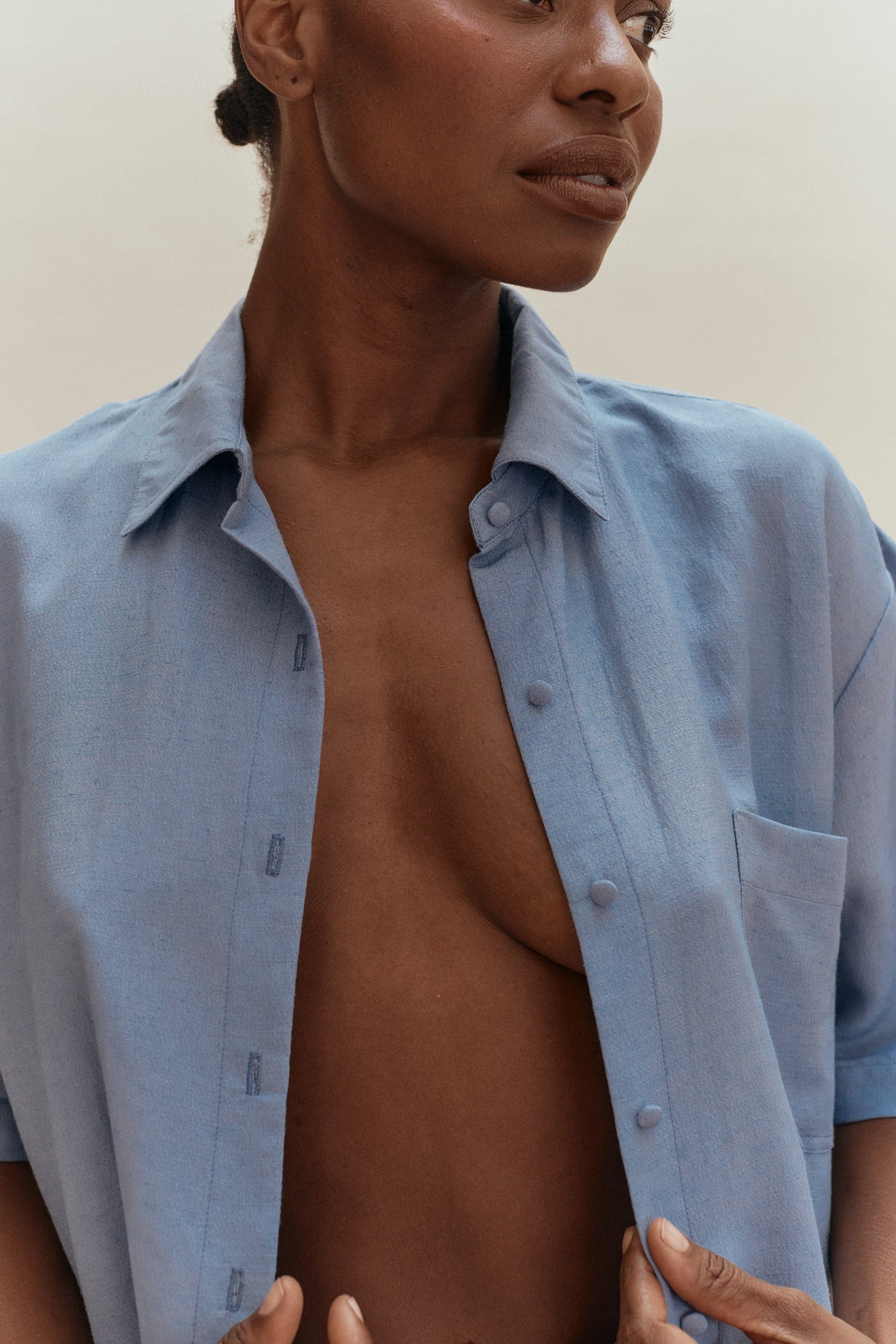 Isla S/S Shirt - Cornflower - Cooke Swim