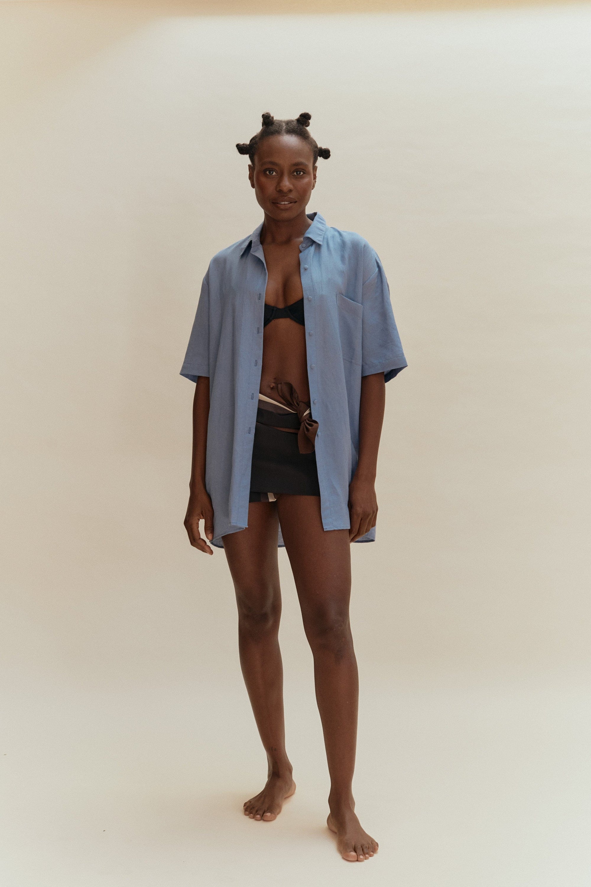 Isla S/S Shirt - Cornflower - Cooke Swim