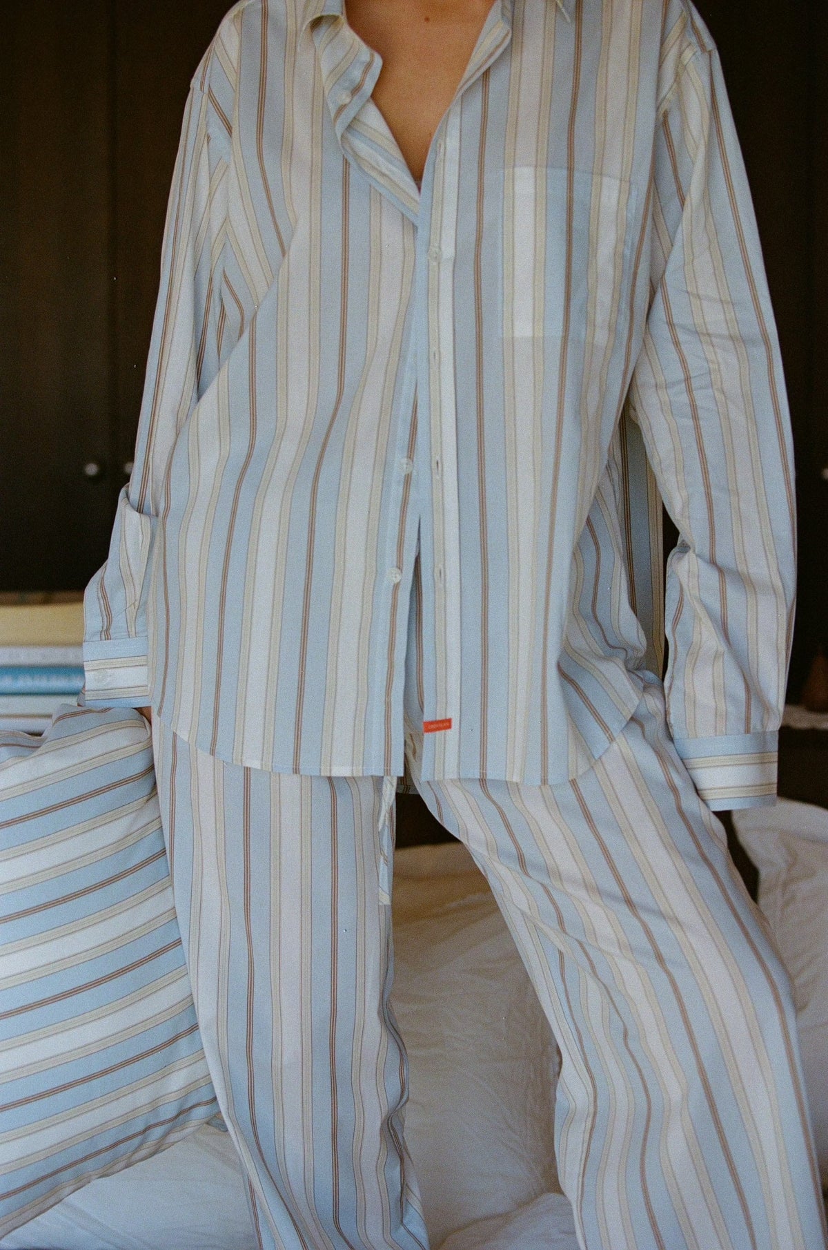 Lounge Shirt - Palmyra Stripe - OP X CS - Cooke Swim