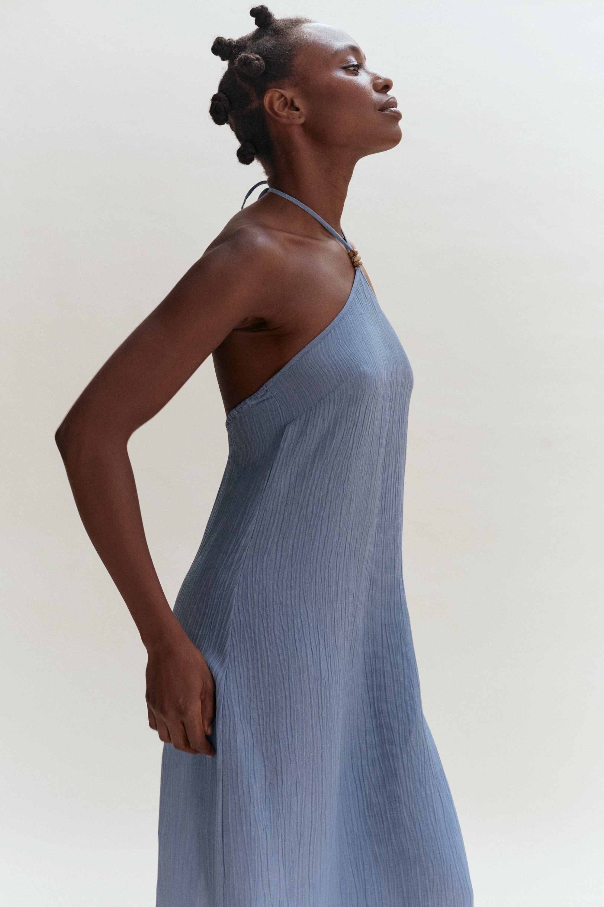 Milos Halter Dress - Cornflower - Cooke Swim