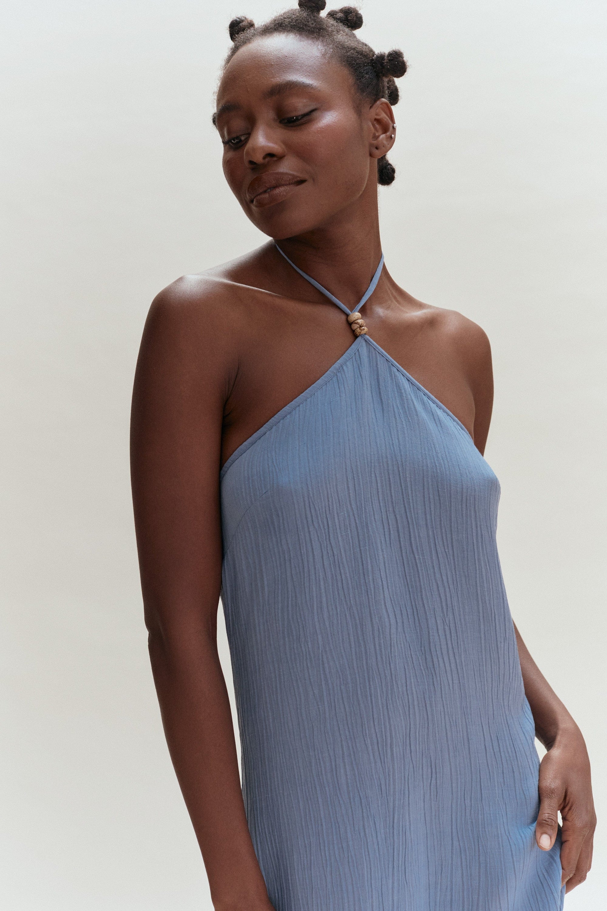 Milos Halter Dress - Cornflower - Cooke Swim