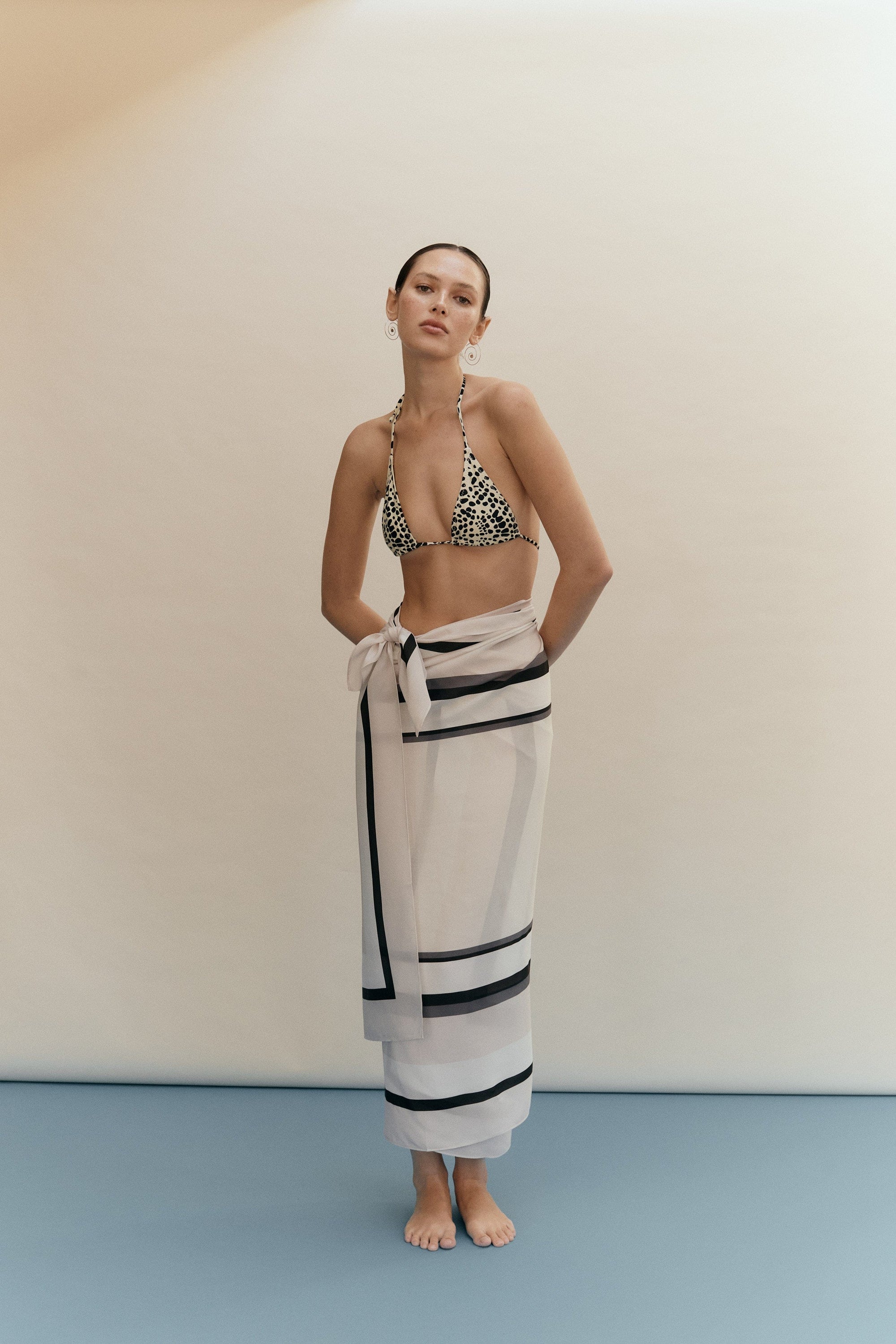 Paleta Silk Sarong - Cream - Cooke Swim